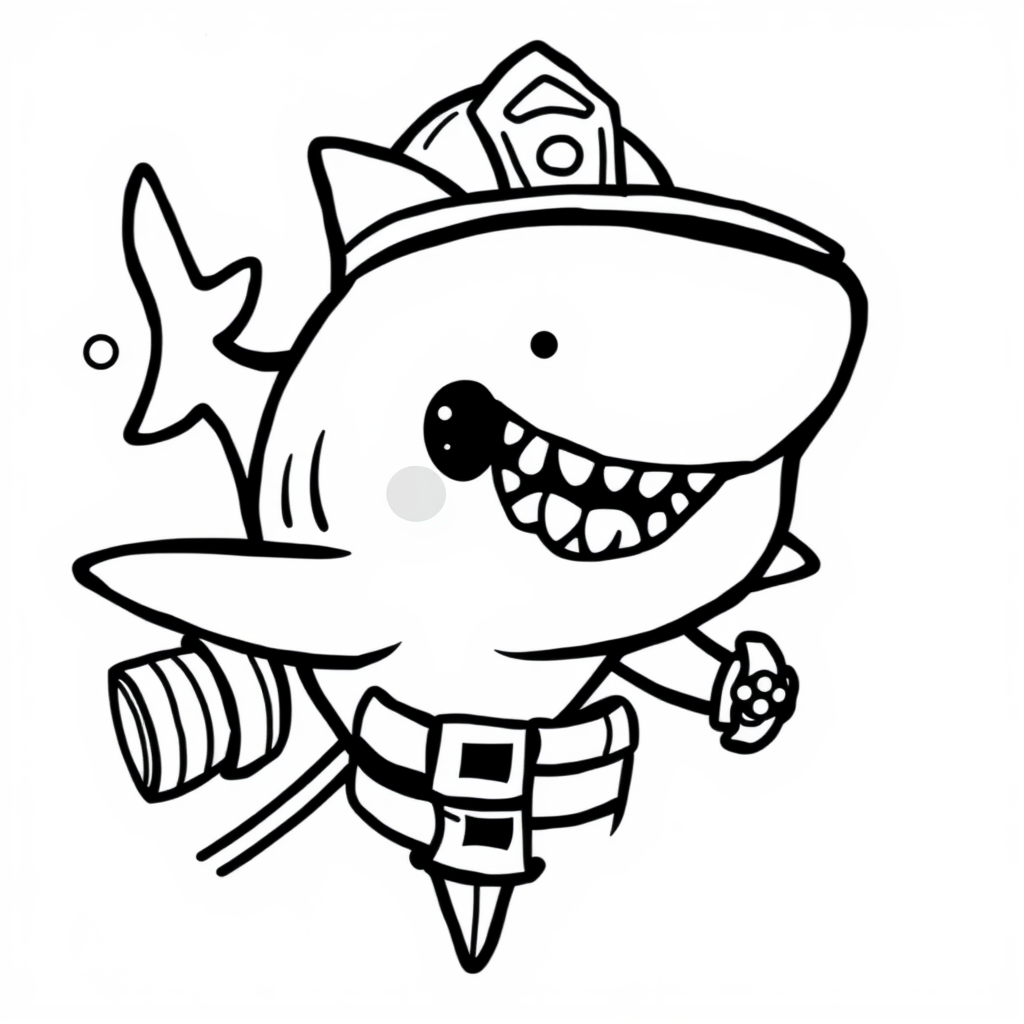 Whale Shark playing a firefighter