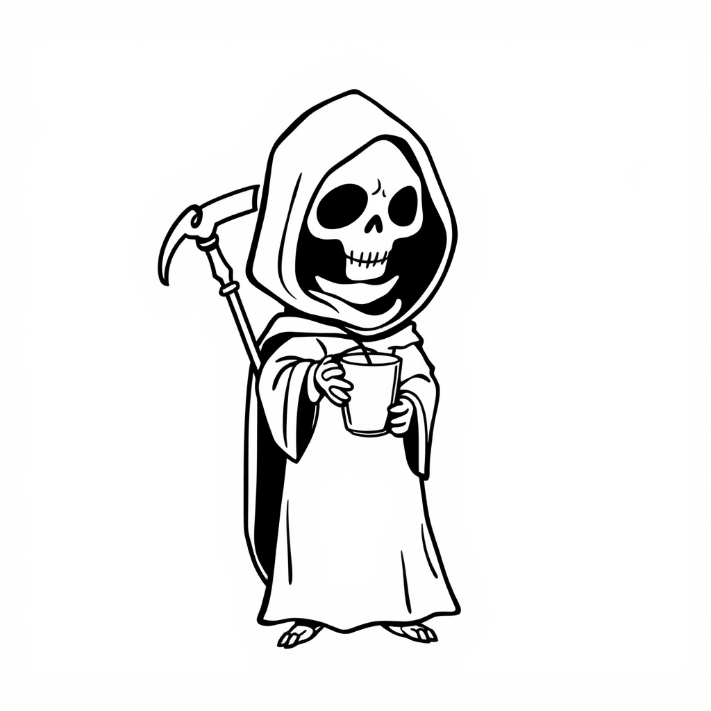 Grim Reaper as a Barista