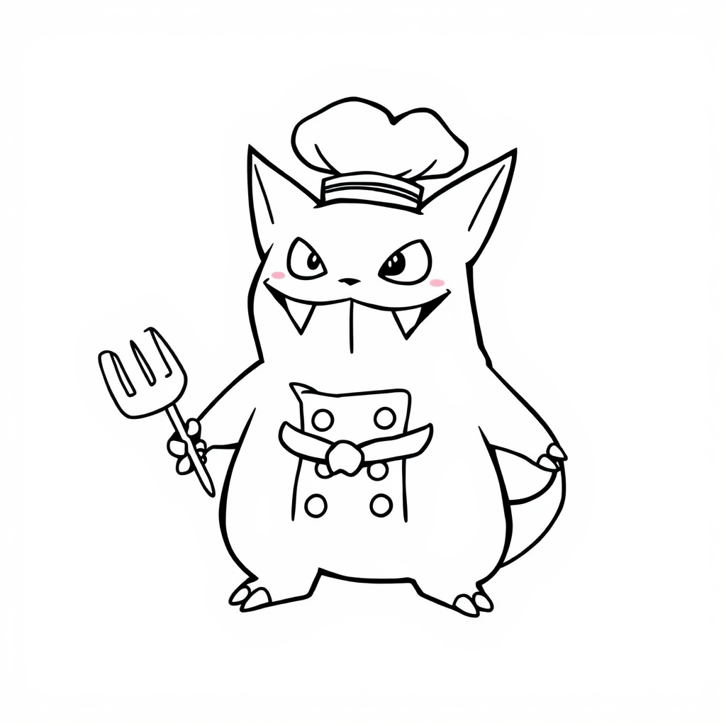 Gengar as a chef