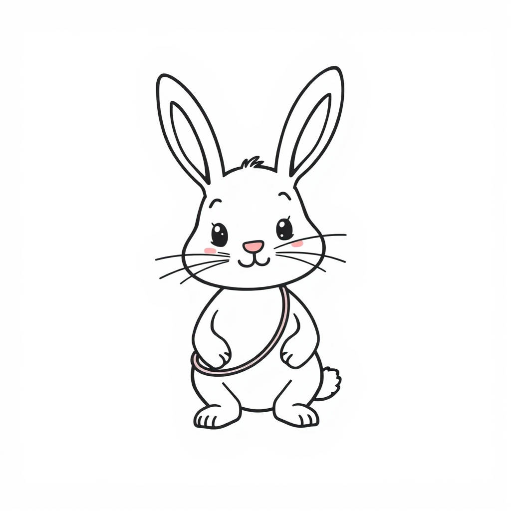 Bunny doctor with stethoscope