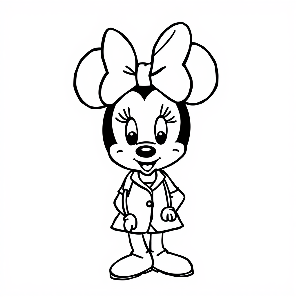 Minnie Mouse as a doctor