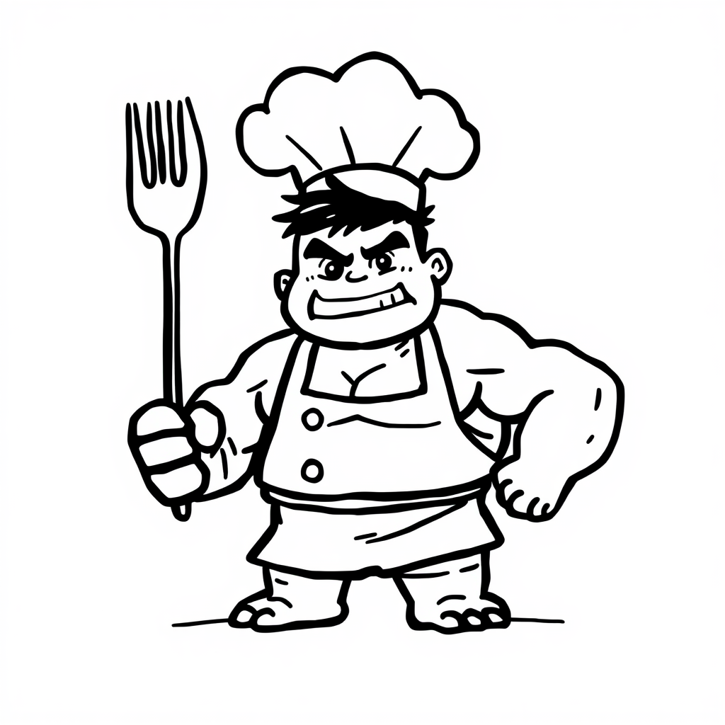 Hulk as a chef