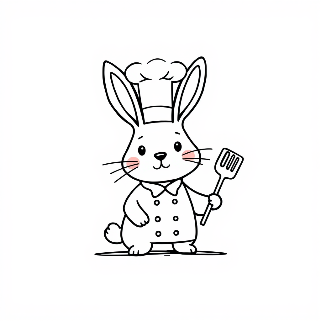 Bunny as a chef