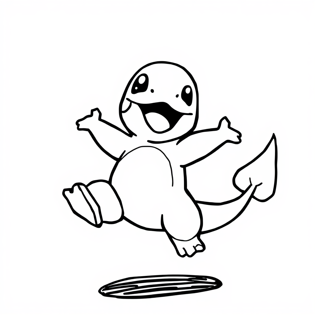 Charmander's excited jump