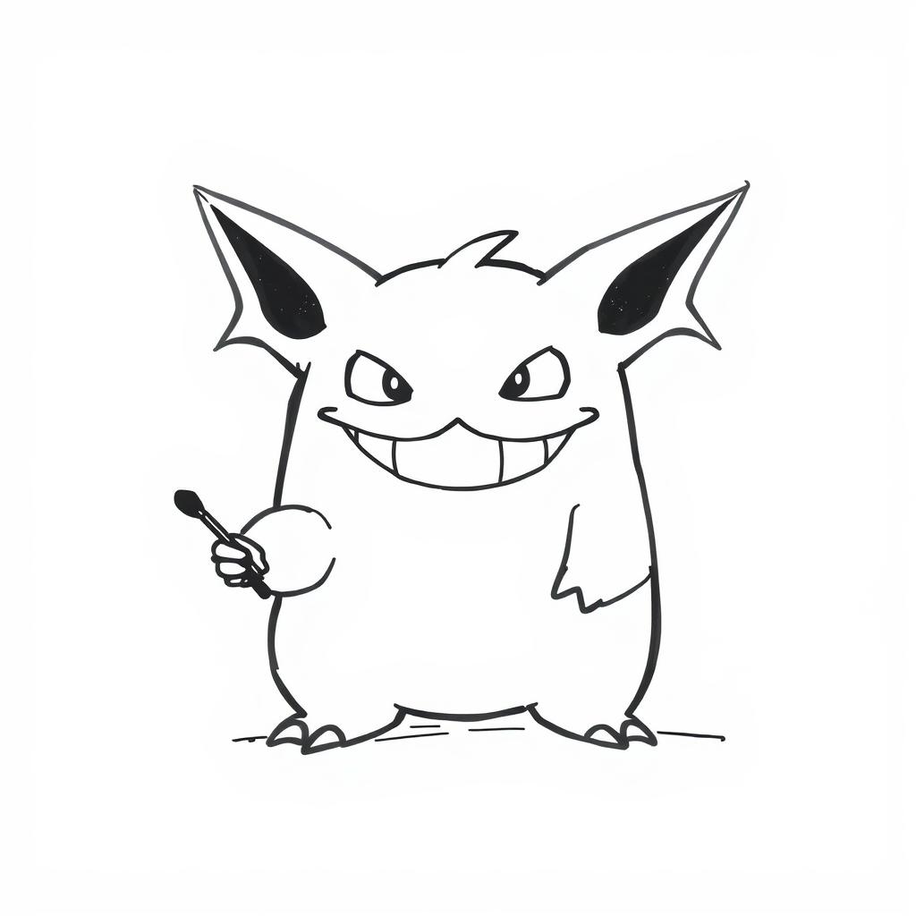 Gengar as an artist