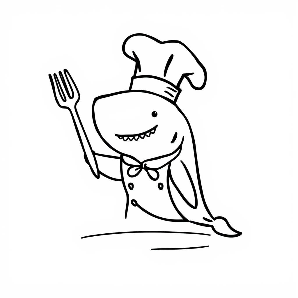 Whale Shark being a chef