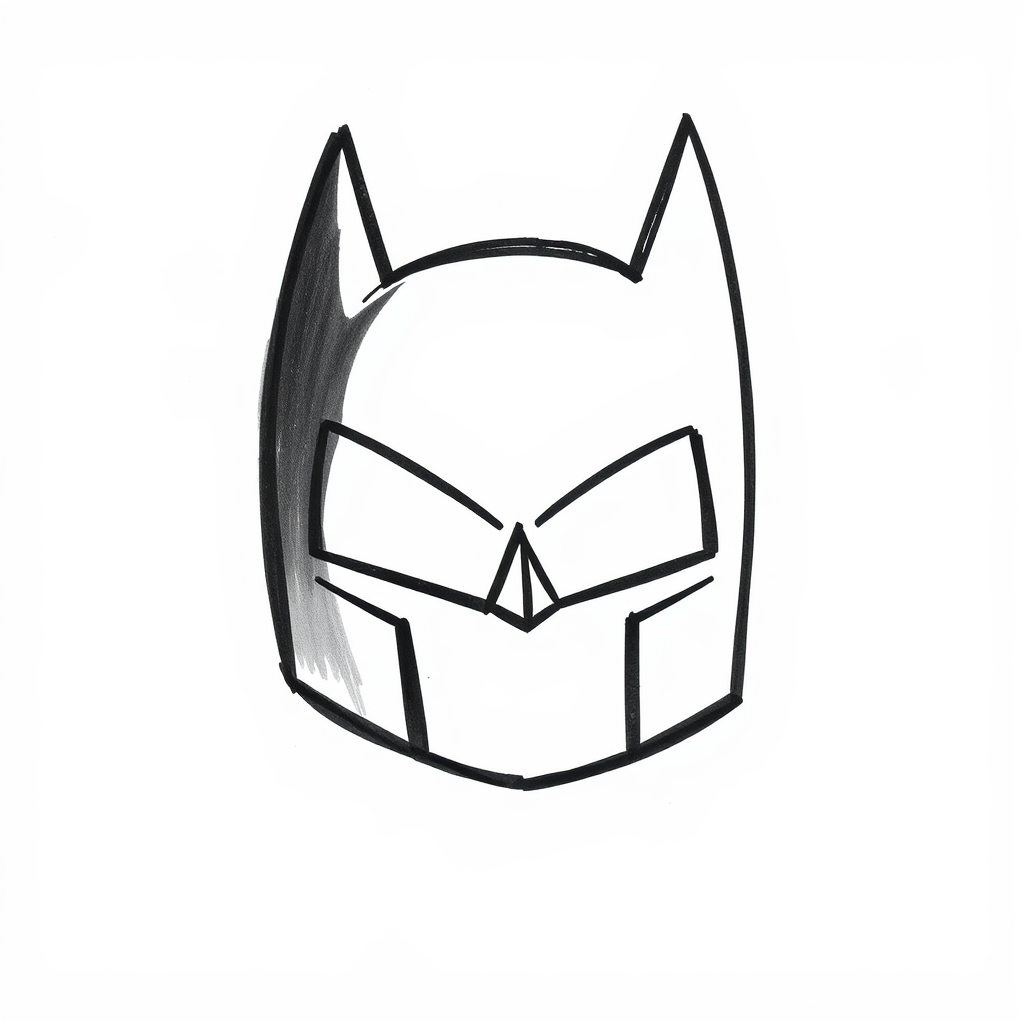 Batman’s shadowy cowl