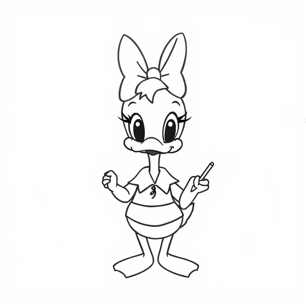 Daisy Duck as a teacher