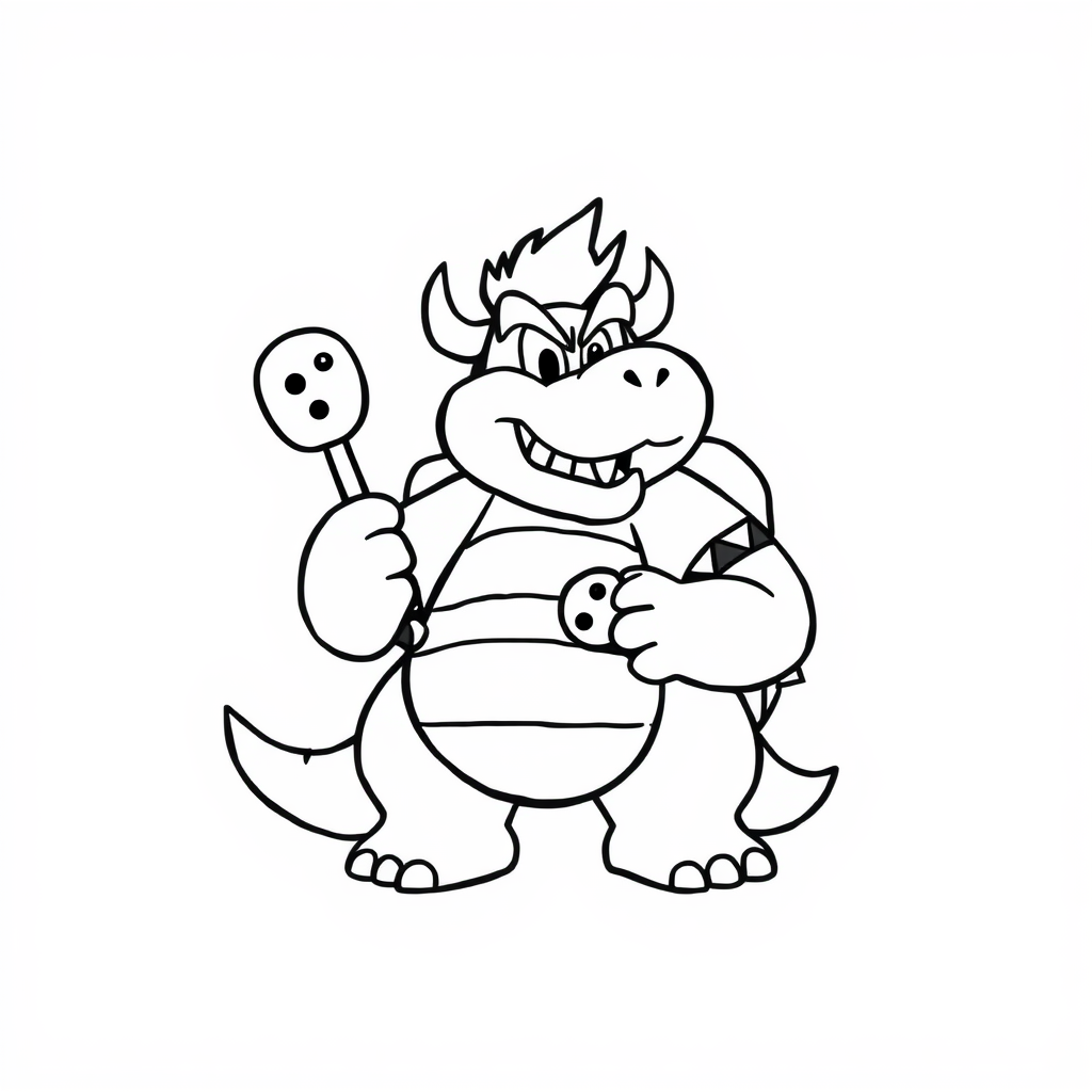 Bowser baking cookies