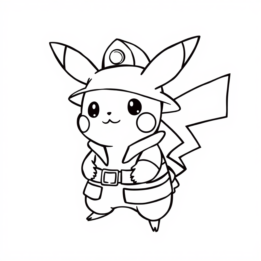 Pikachu as a firefighter