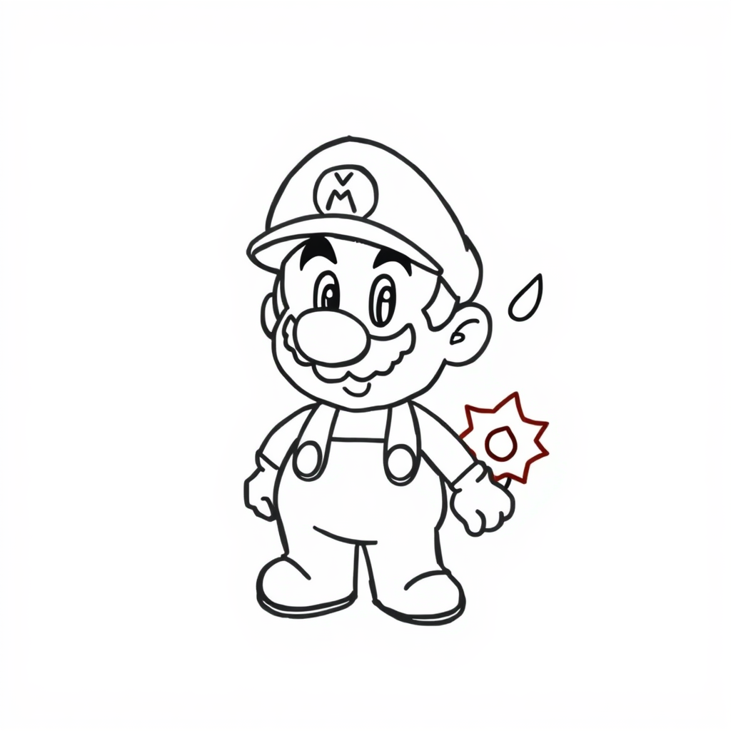 Mario with Fire Flower