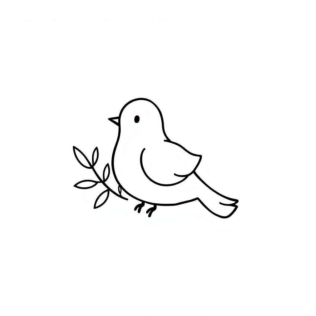 Dove with olive branch