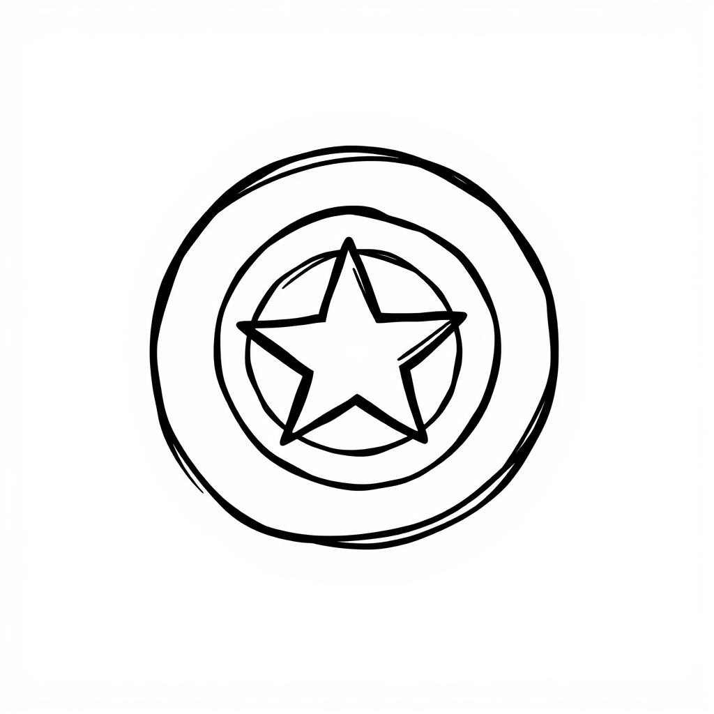 Captain America’s star shield