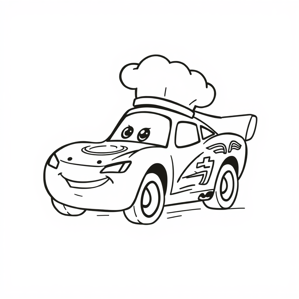 Lightning McQueen as a chef