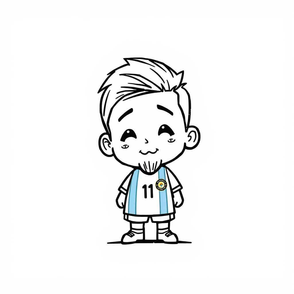 Messi in Argentina national team kit