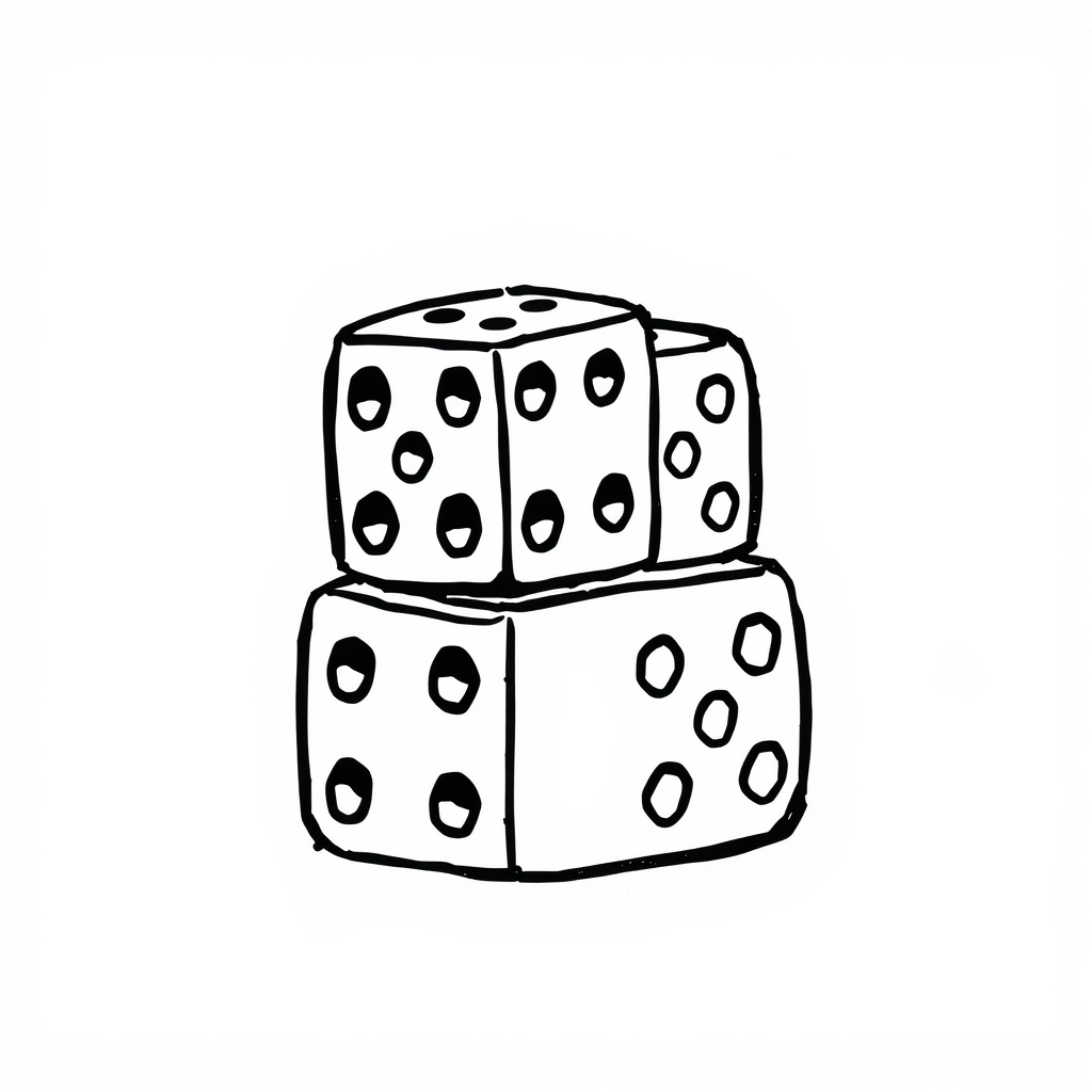 Stacking dice in a tower