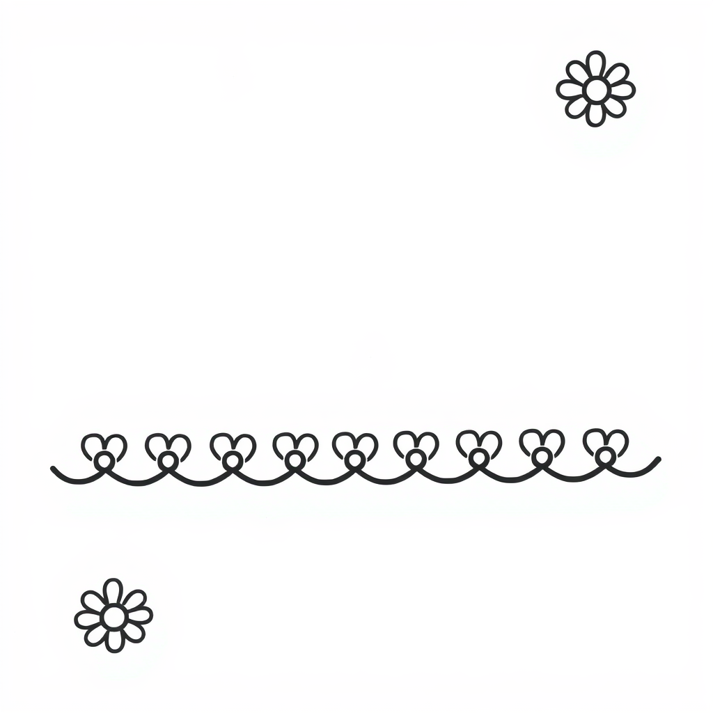 Daisy chain border pattern