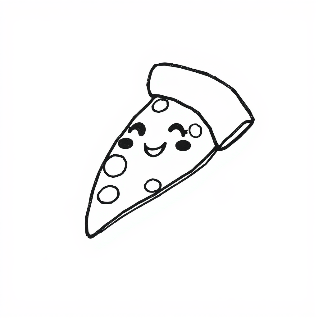 Cheerful Pizza Slice