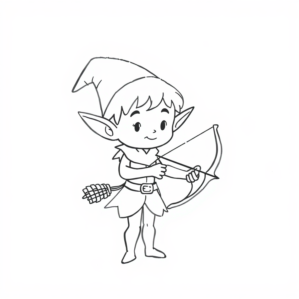 Elf using enchanted bow