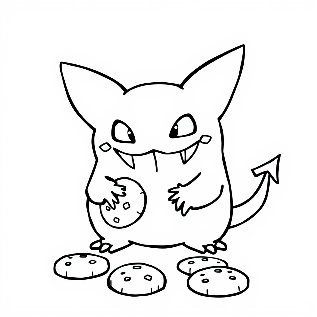 Gengar baking cookies