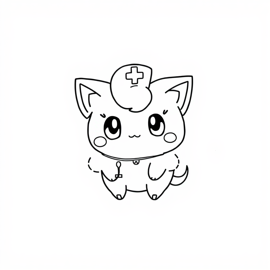 Jigglypuff as a nurse