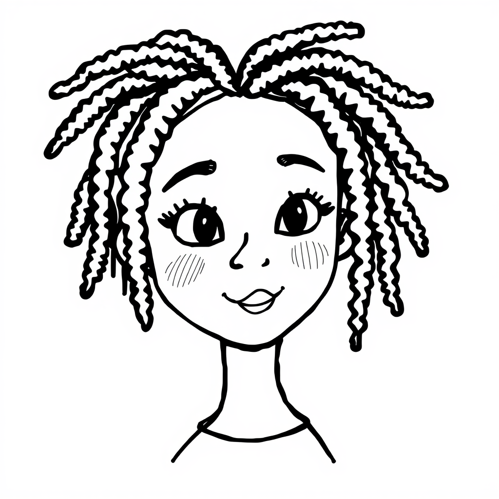 Woman with dreadlocks