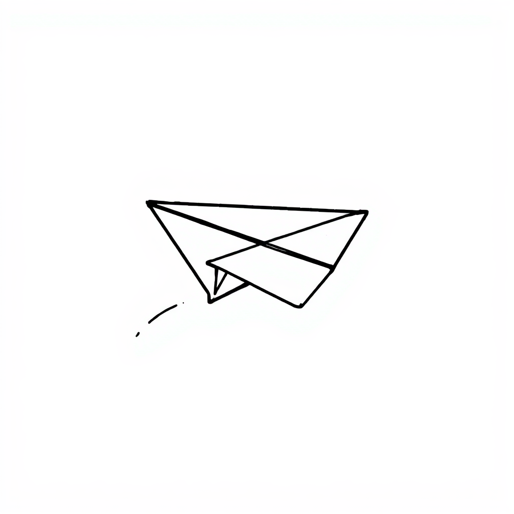 Paper plane gliding