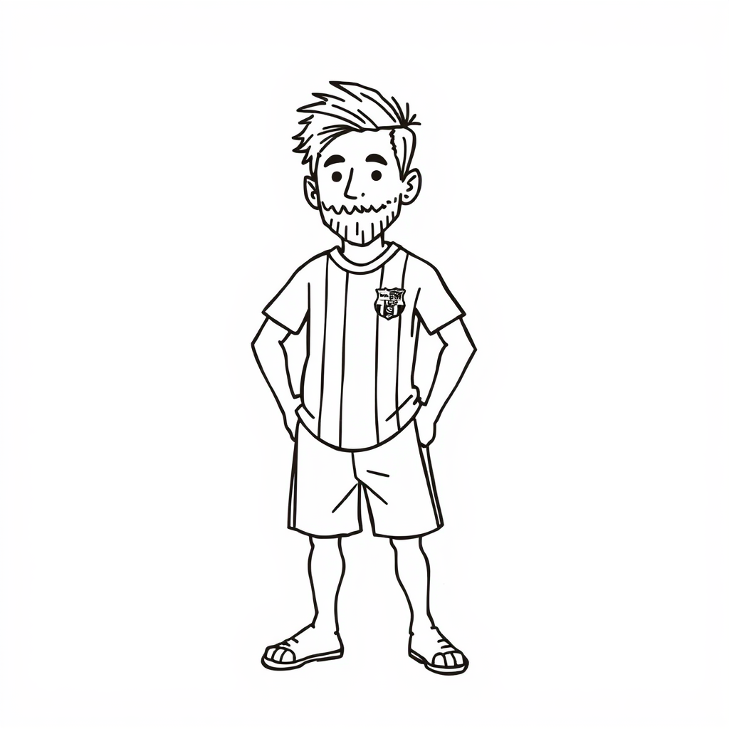 Messi in beachwear