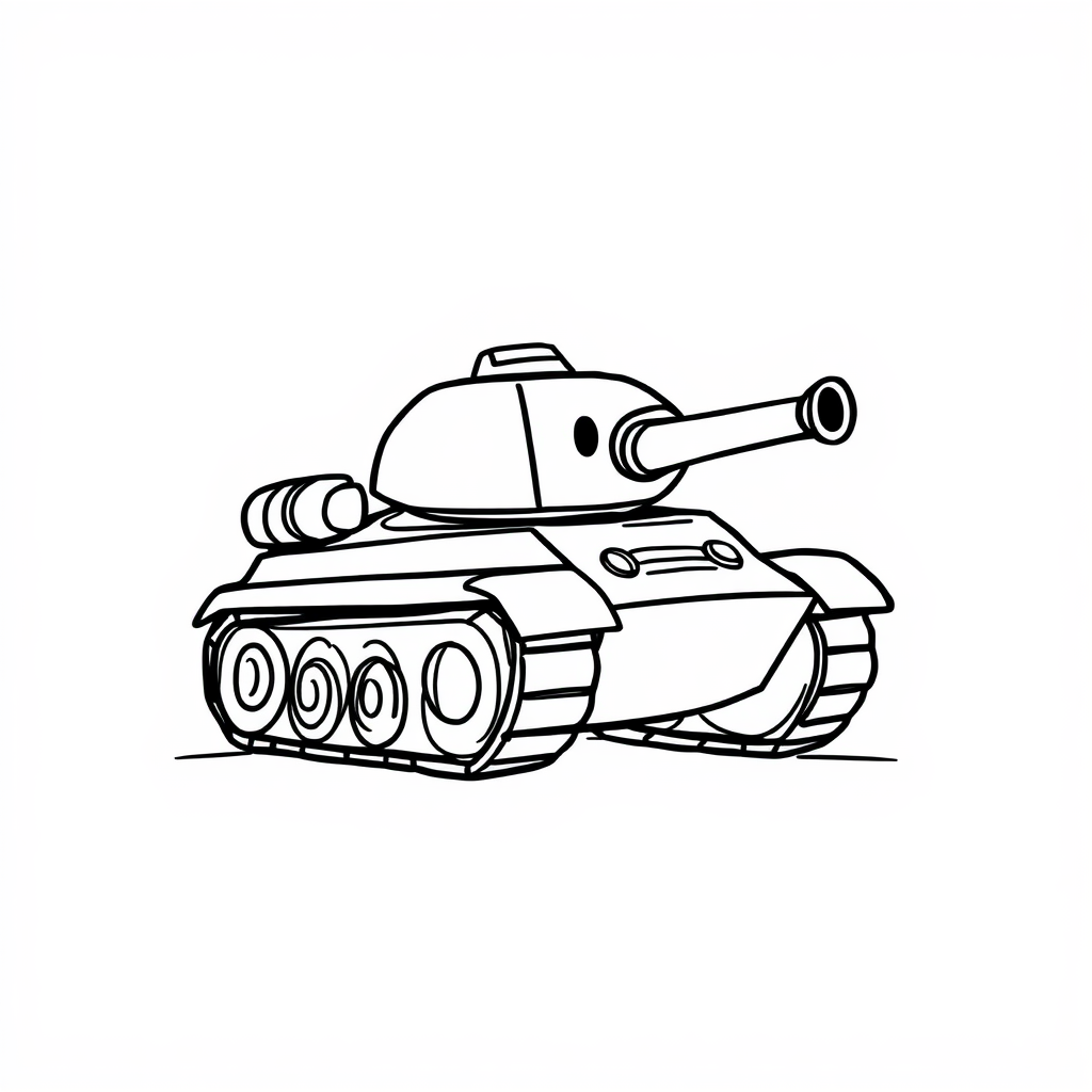 Tank with antennae detecting treasure