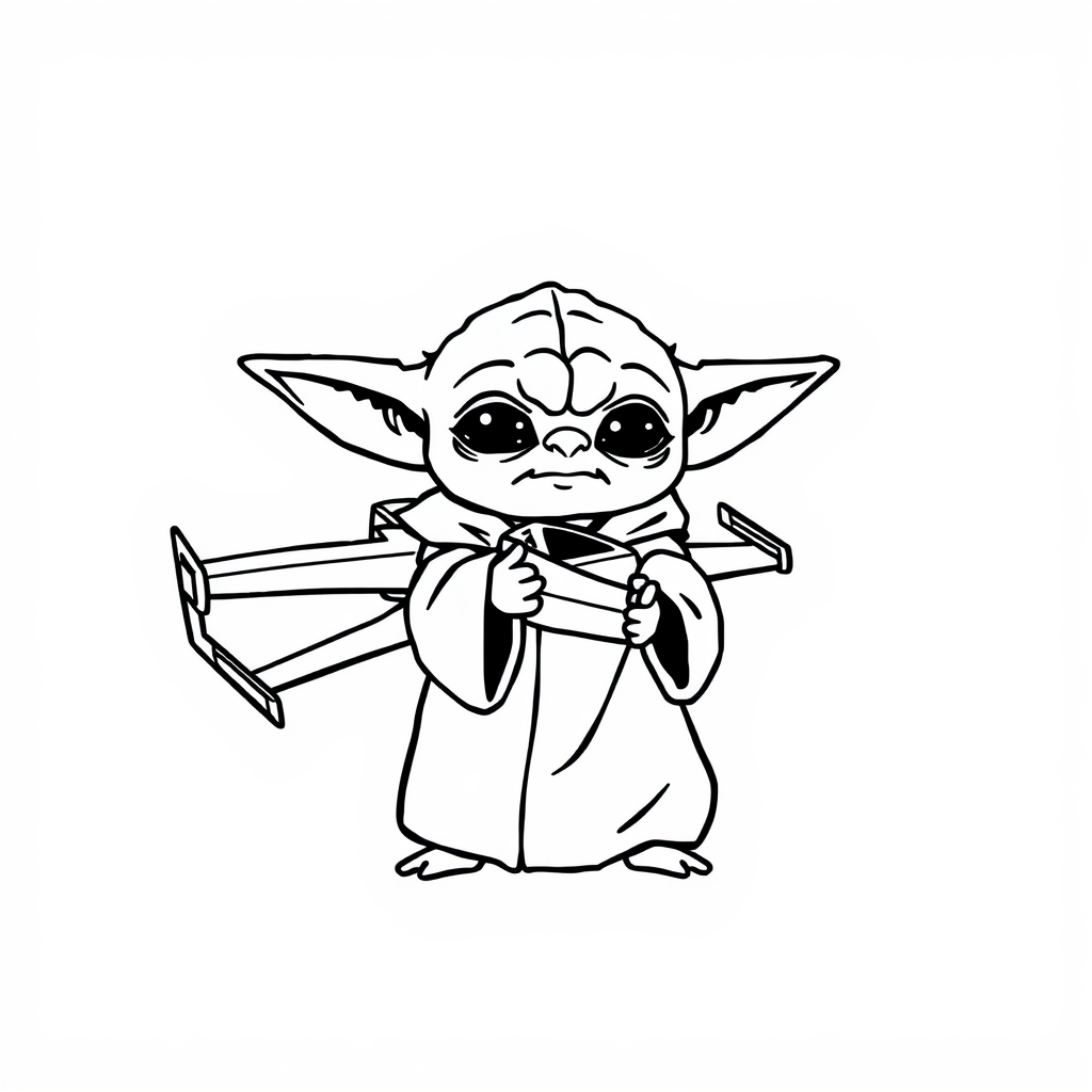 Yoda lifting X-Wing