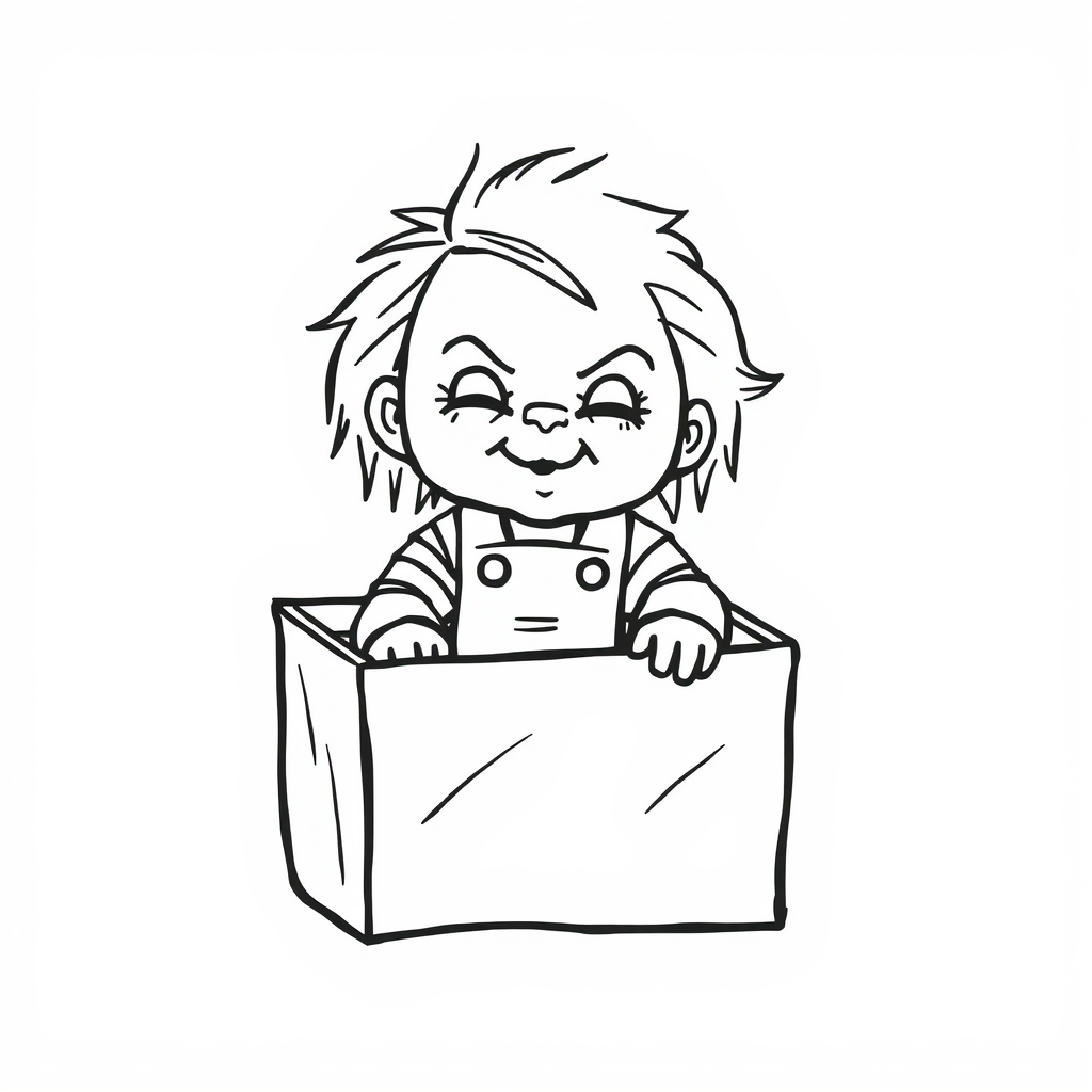 Chucky in a toy box