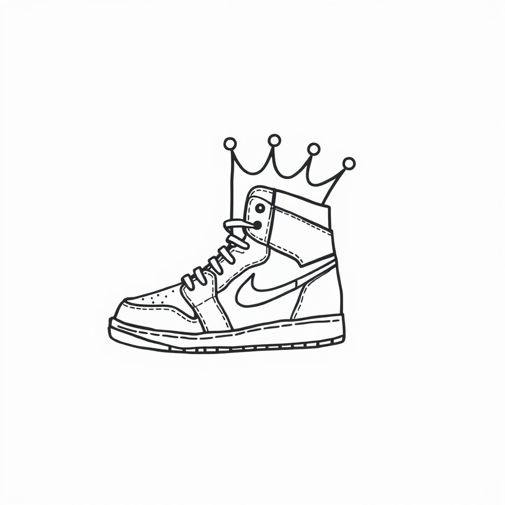 Air Jordan Shoe as a crown