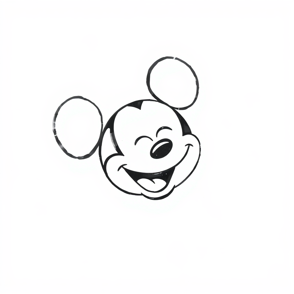 Mickey laughing