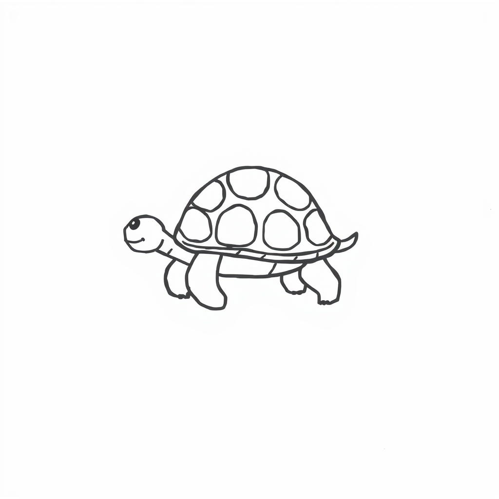 Turtle slowly walking