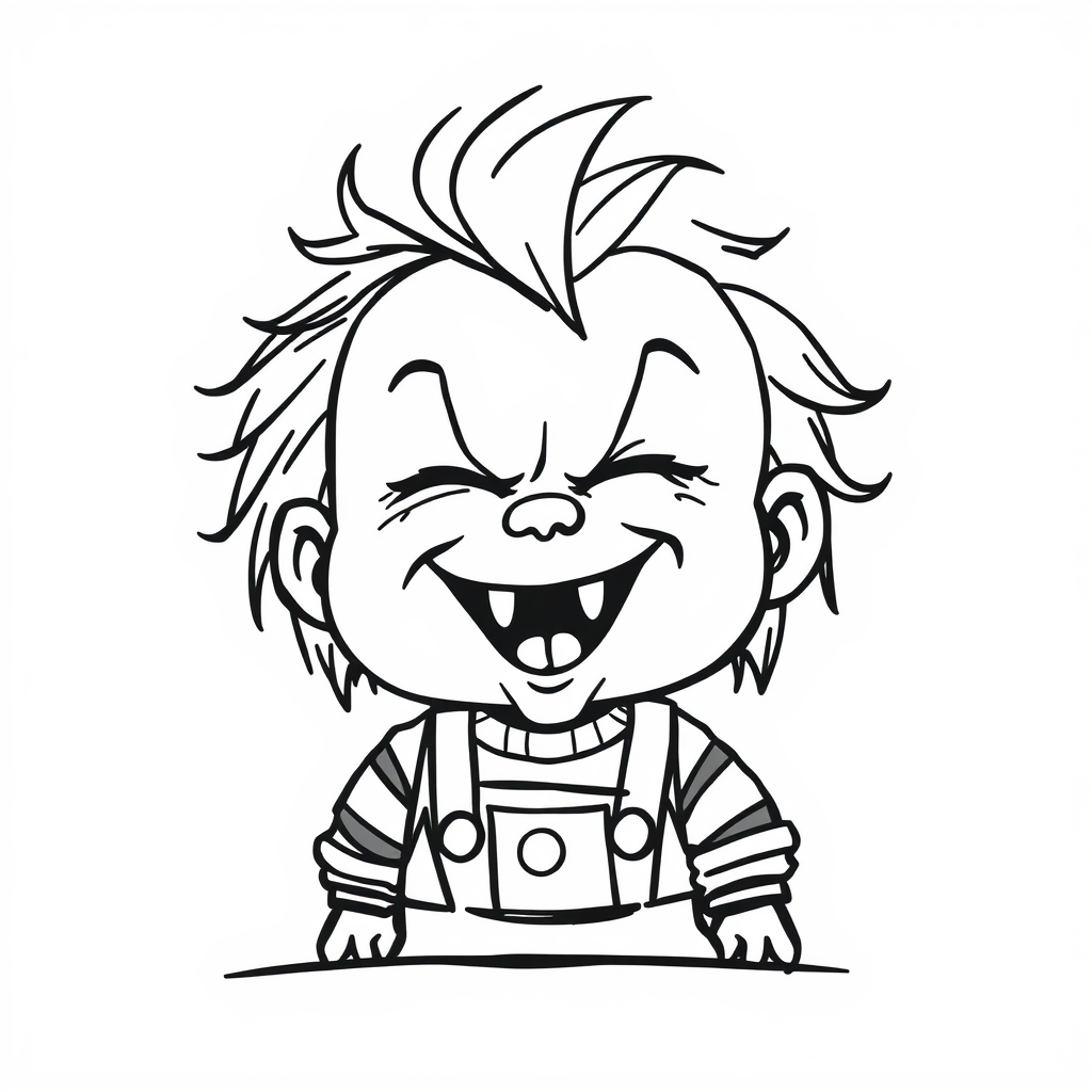 Chucky laughing maniacally