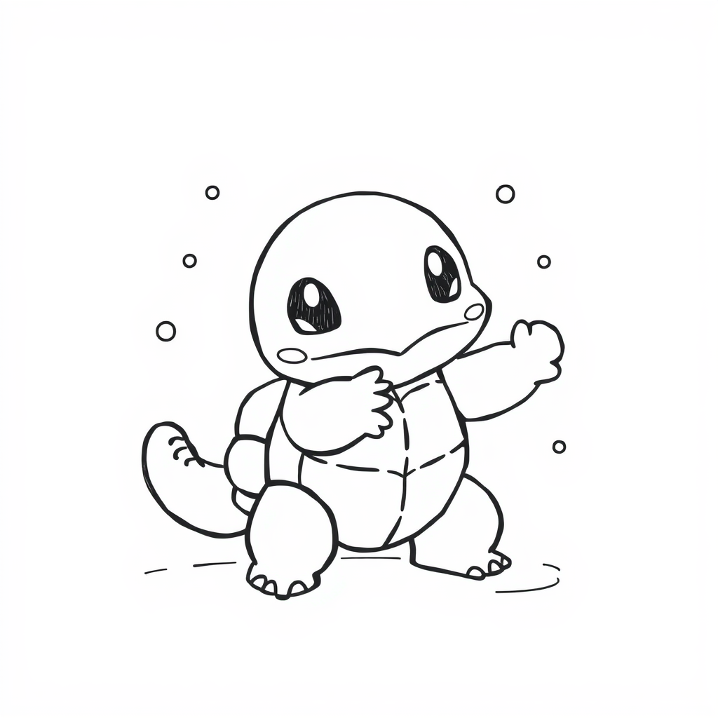 Squirtle winter snowball fight