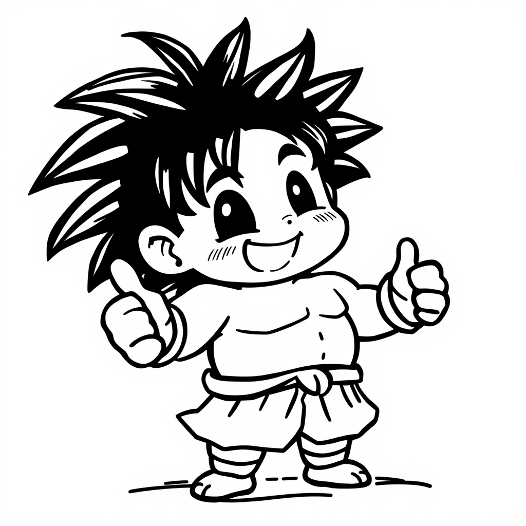 Broly giving a thumbs up