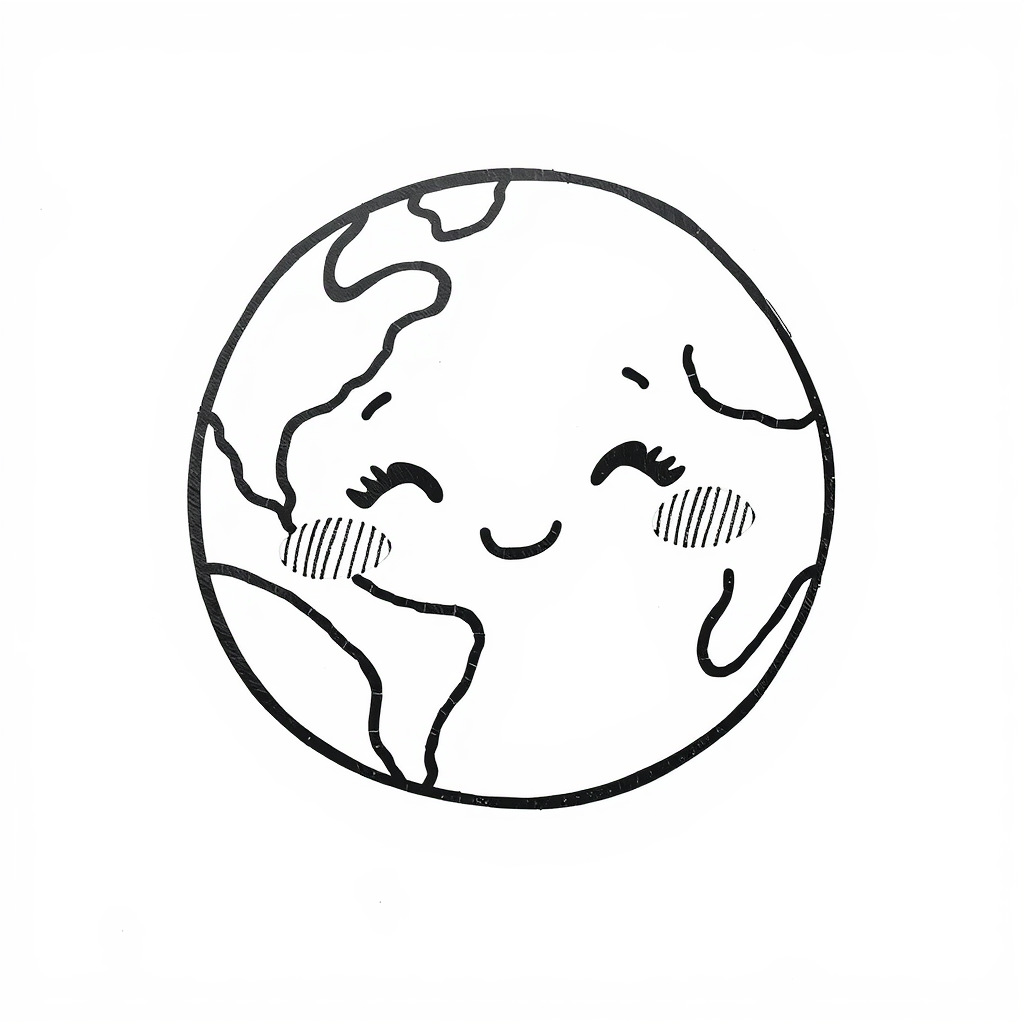 Globe with shy blushes