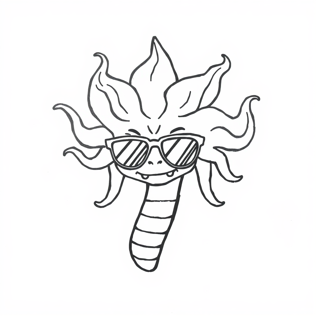 Medusa wearing sunglasses