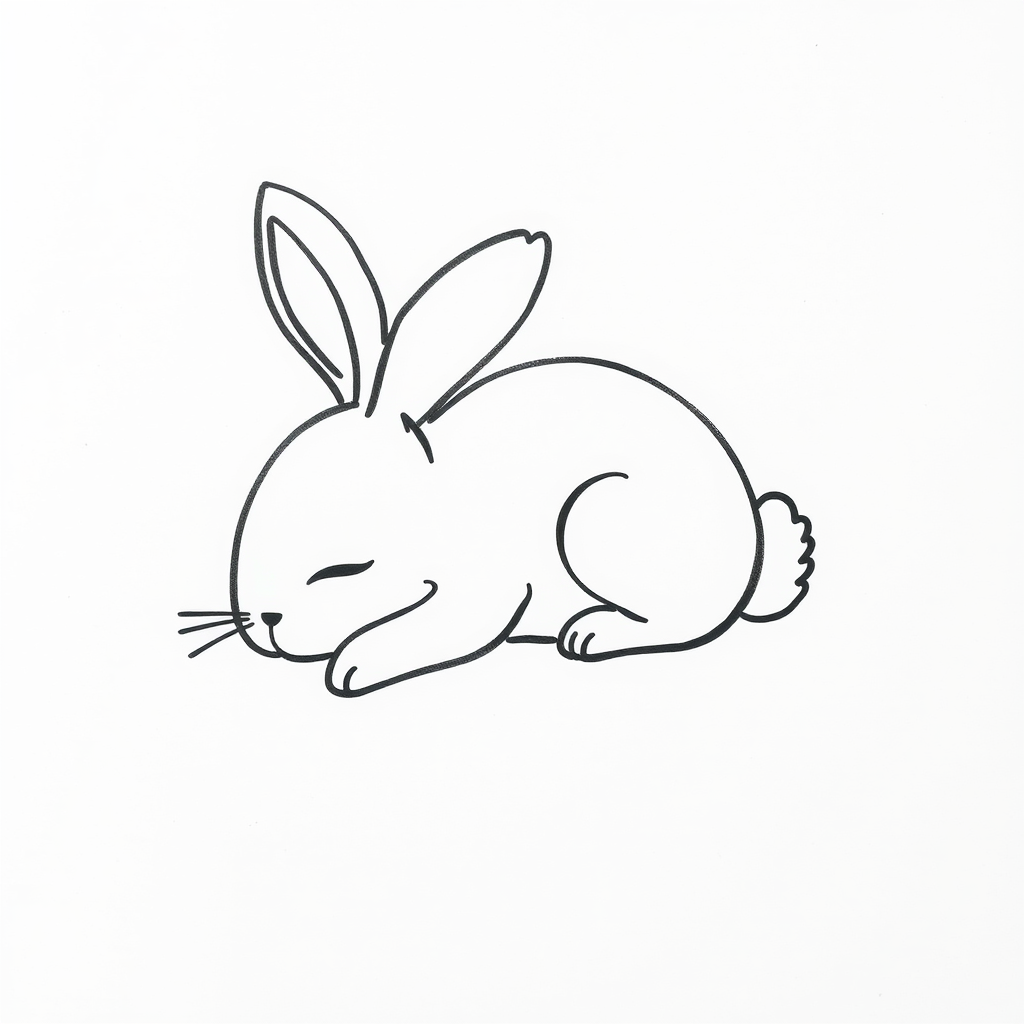 Bunny sleeping peacefully