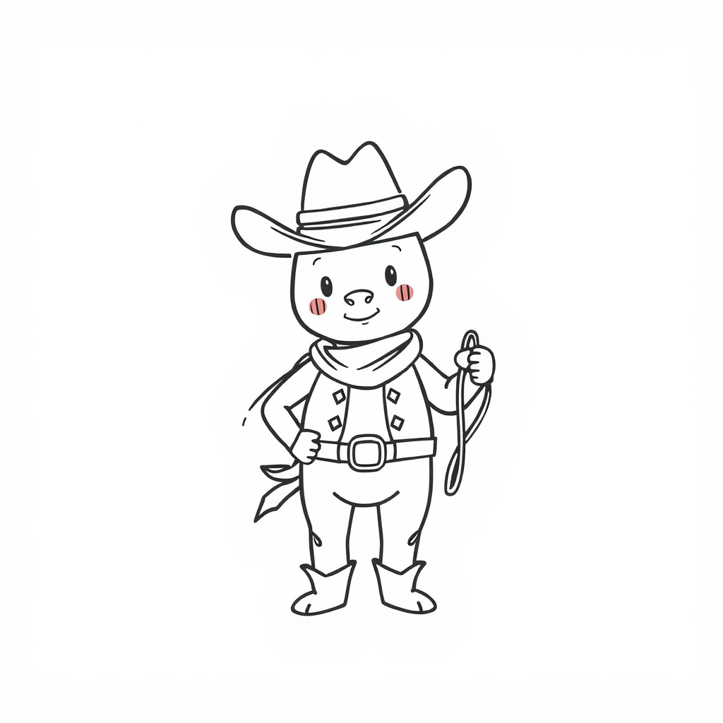 Cowboy holding reins