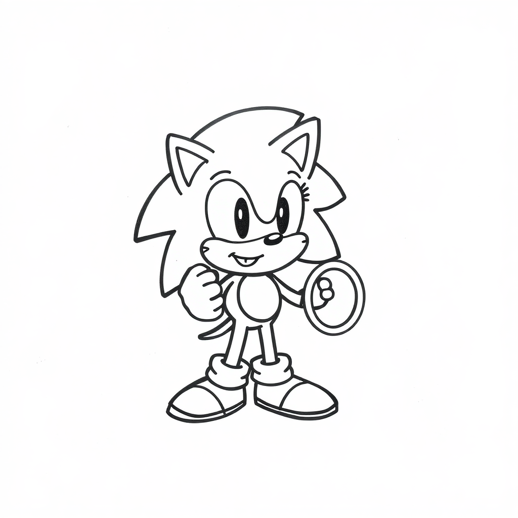 Sonic picking up rings