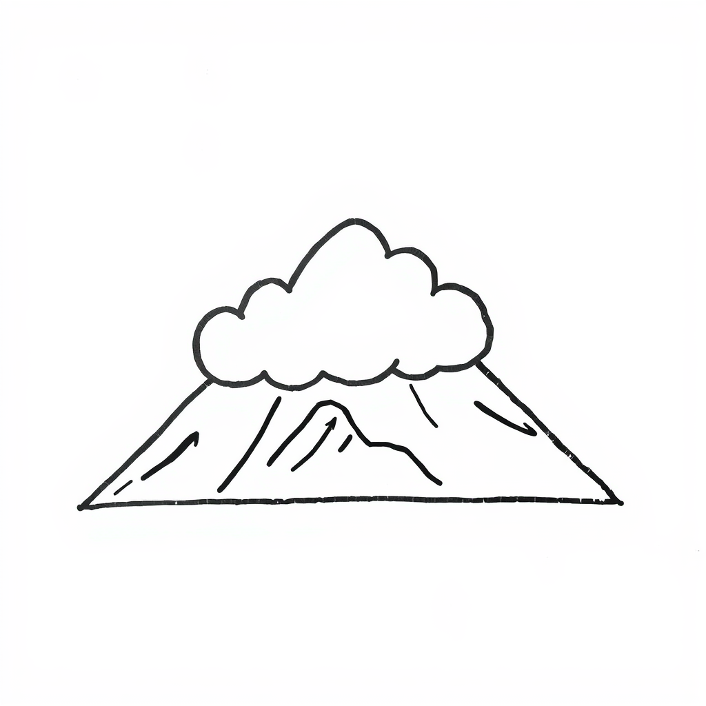 - Cloud resting on a mountaintop