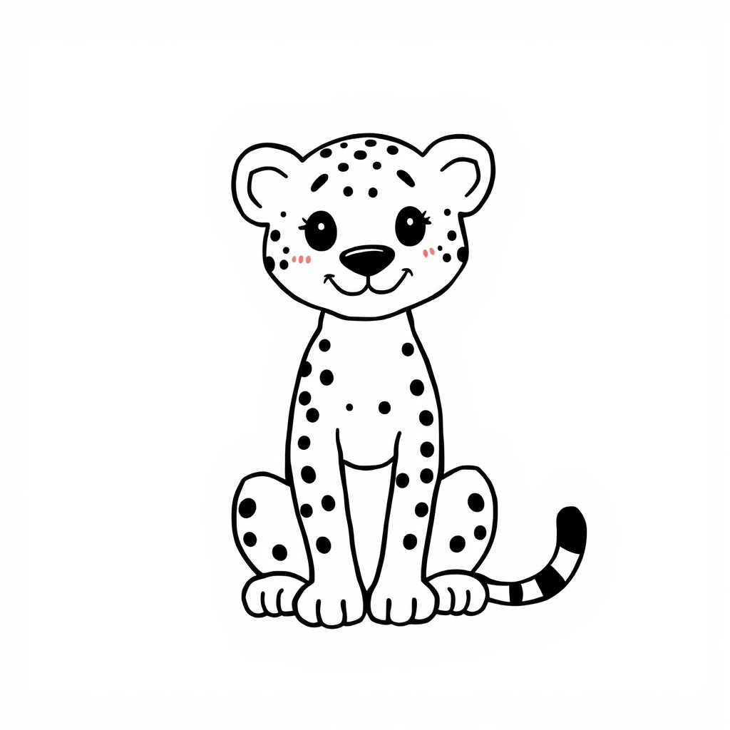 Cheetah sitting