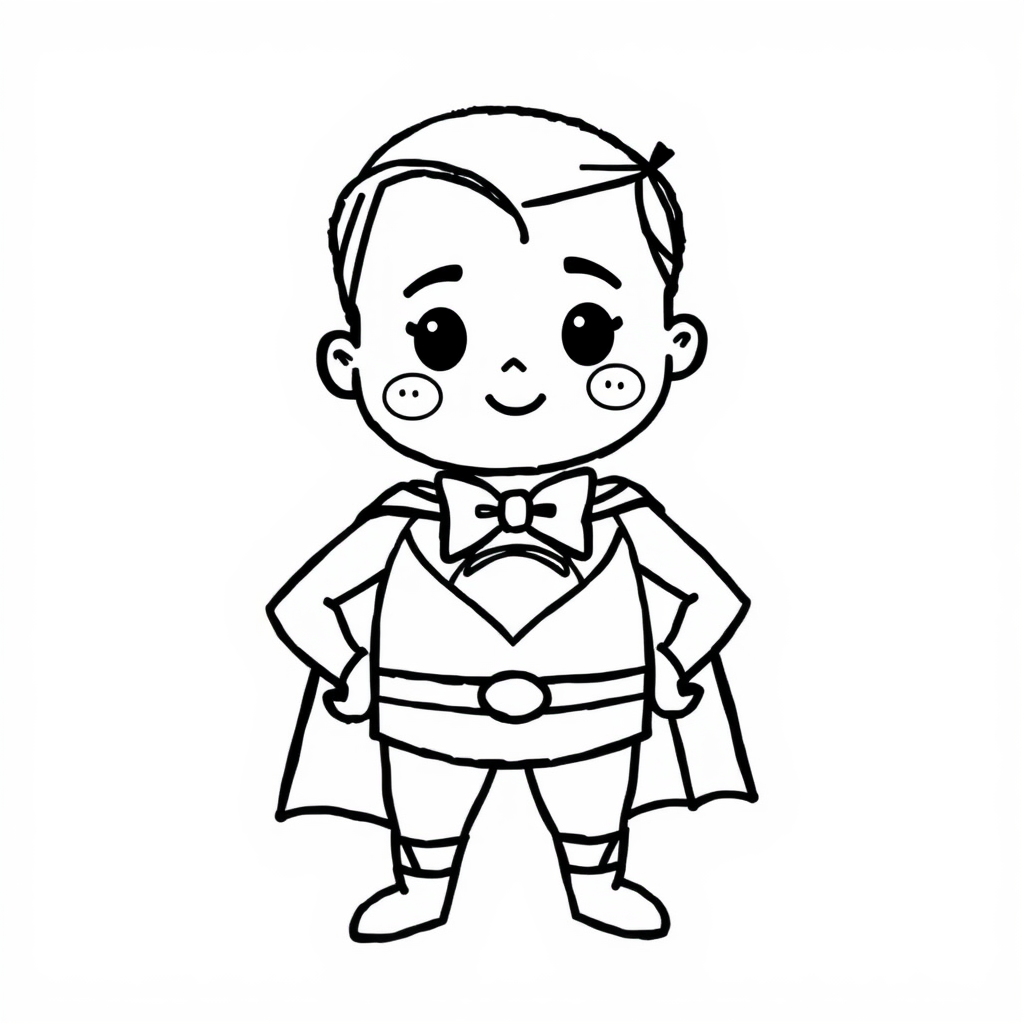 Superman with a bow tie