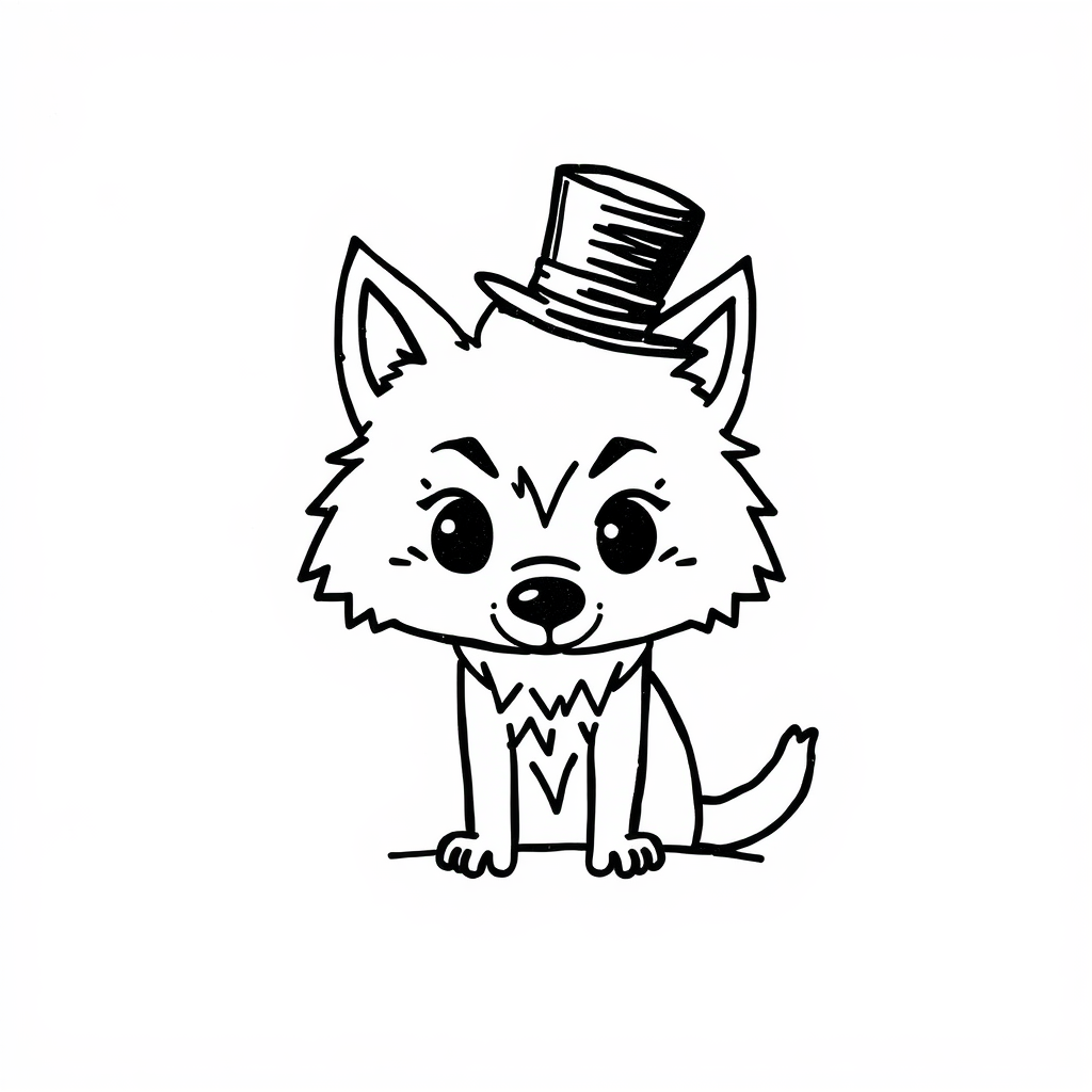 Werewolf with a top hat