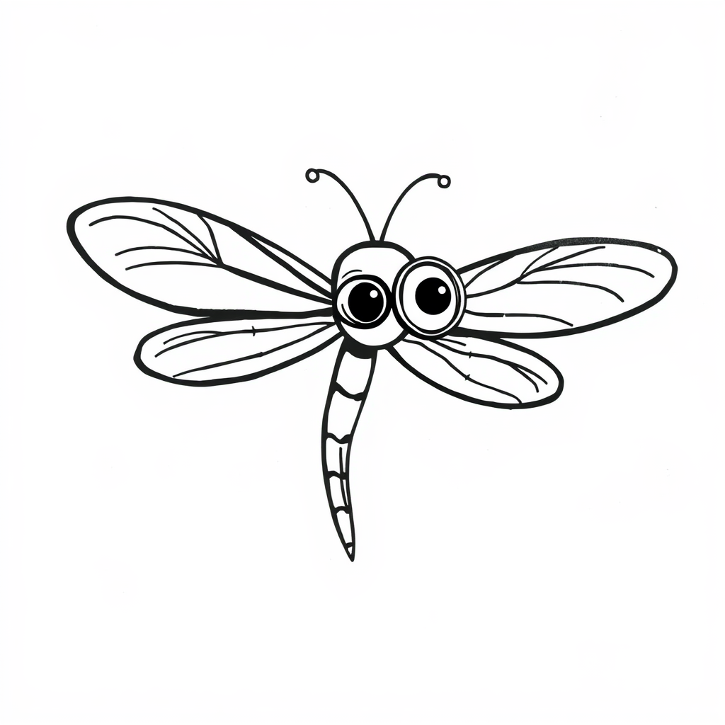 Dragonfly wearing a monocle