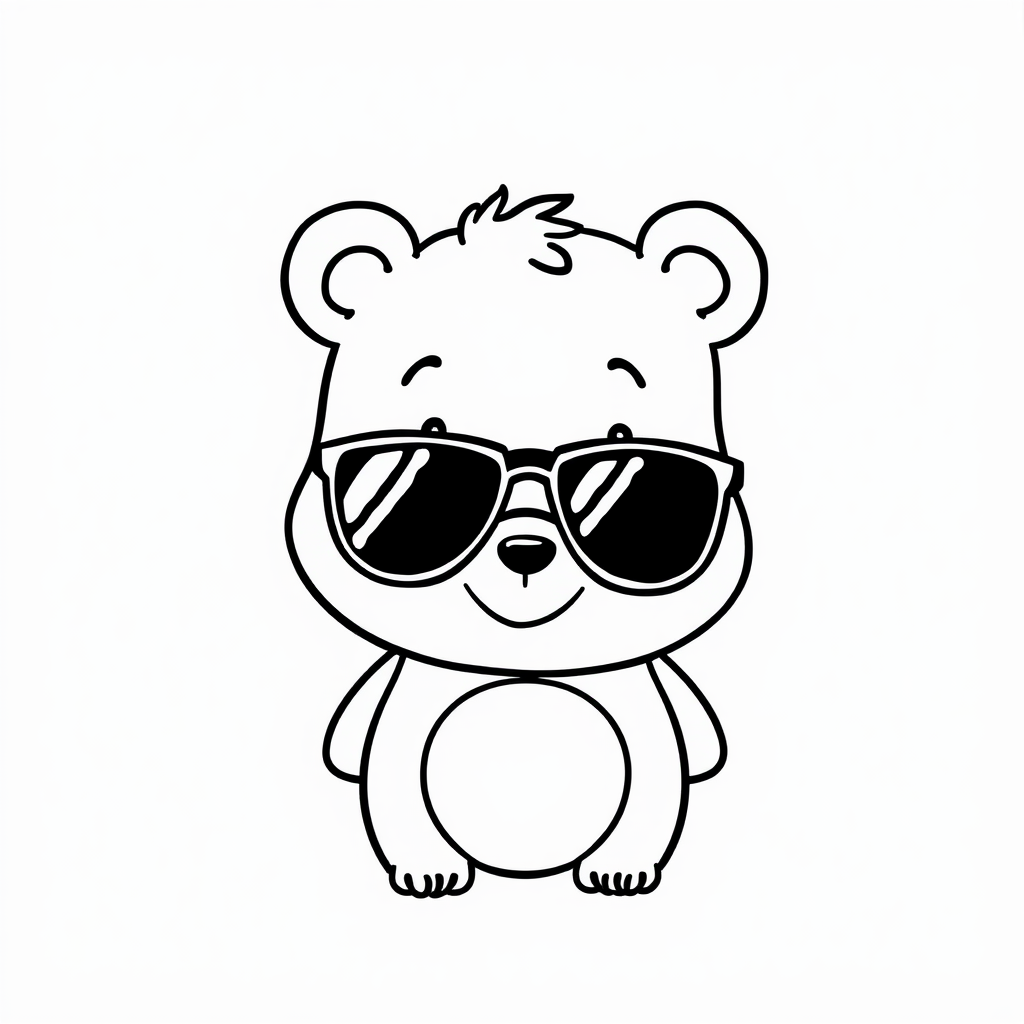 Care Bear with sunglasses