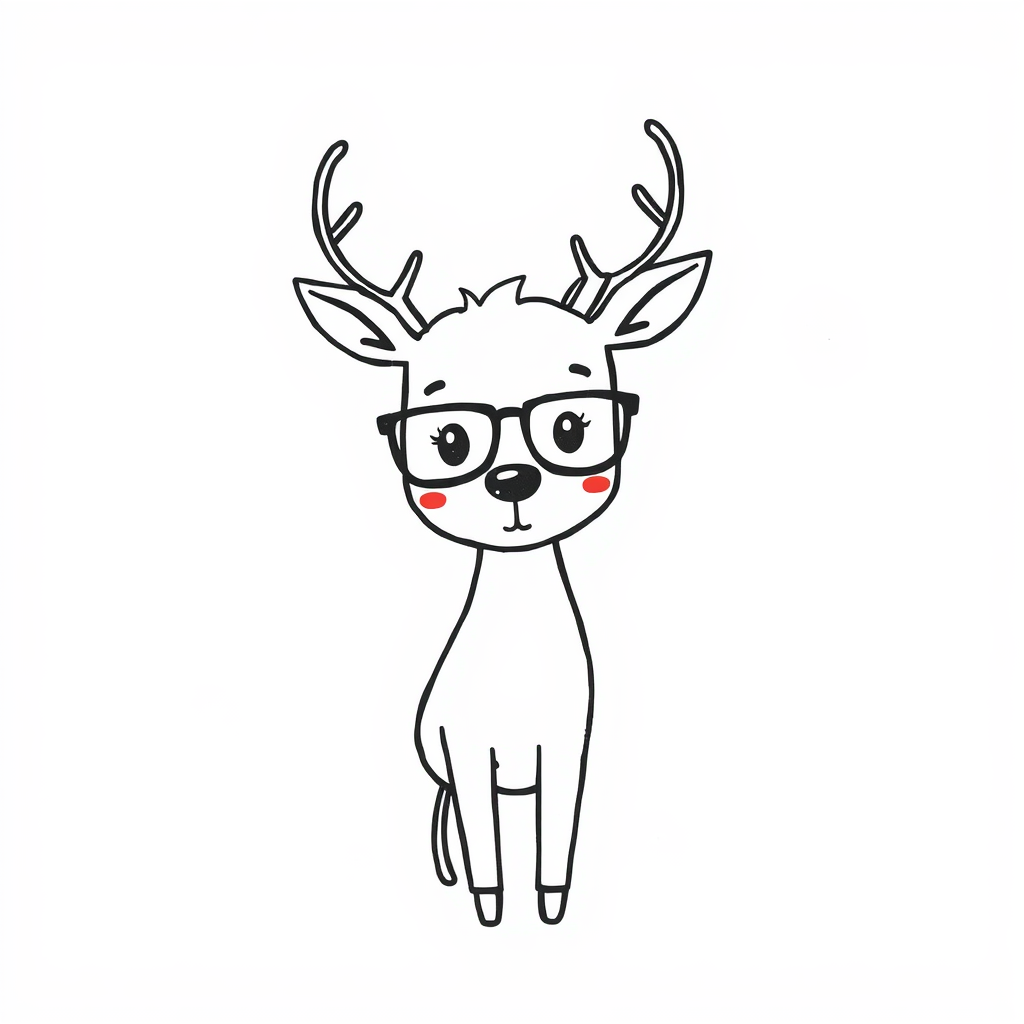 Deer with glasses